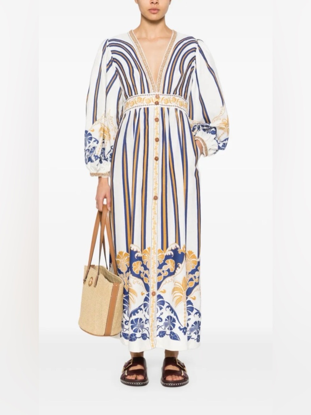 FARM RIO | Pineapple Deco Maxi Dress